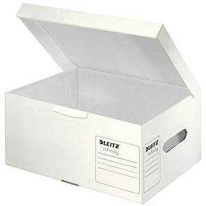 LEITZ Archivboxen Infinity A4 Plus weiß 35,5 x 25,5 x 19,0 cm, 10 St.