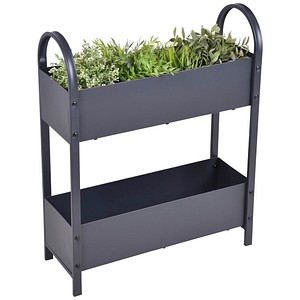 Garden Pleasure Hochbeet TULPIA Metall anthrazit rechteckig 60,0 x 75,0 cm, 1 St.