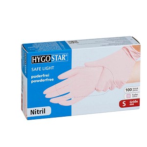 HYGOSTAR unisex Einmalhandschuhe SAFE LIGHT rosa Größe S 100 St.