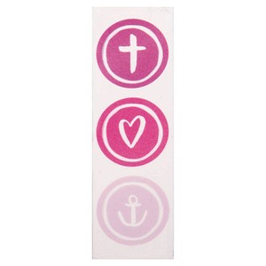Rayher Wachsmotive pink/rosa Glaube, Liebe, Hoffnung Ø 2,5 cm, 1 Pack