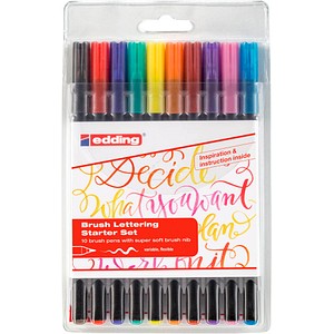 edding Starter Set 1340 Brush-Pens farbsortiert, 1 Pack