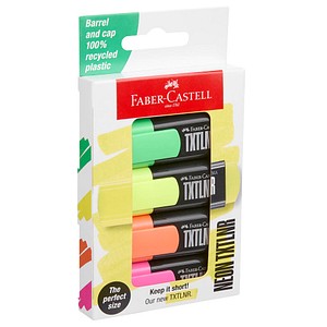 FABER-CASTELL TXTLNR SF Textmarker farbsortiert, 4 St.