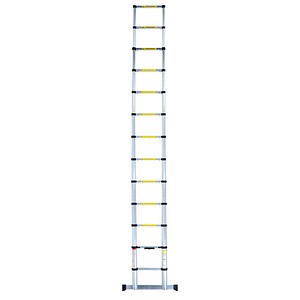 pavo Teleskopleiter silber 12 Sprossen, H: 380,0 cm