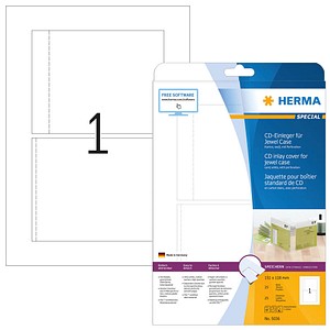 HERMA CD-Einleger 5036 weiß