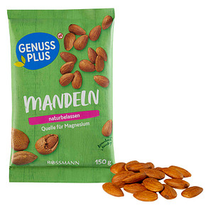 GENUSS PLUS MANDELN  150,0 g, 1 St.