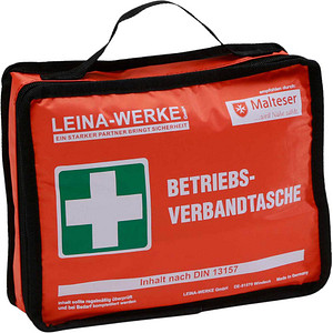 LEINA-WERKE Erste-Hilfe-Tasche Betriebsverbandtasche klein DIN 13157 orange
