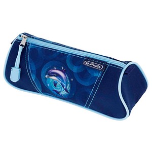 herlitz Schlampermäppchen Dolphin Ride blau, 21,5 x 7,0 cm