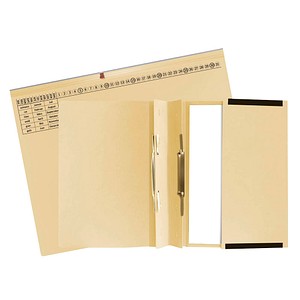Exacompta Hängehefter Exaflex Karton chamois DIN A4 2x kaufmännische Heftung, 25 St.