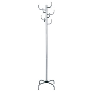 HAKU Möbel Kleiderständer 43110 silber Metall 8 Haken 37,0 x 180,0 cm, 1 St.