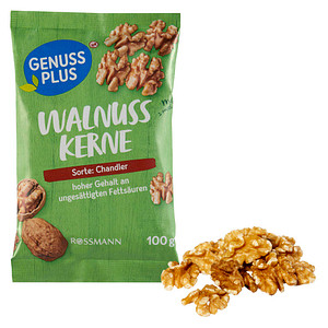 GENUSS PLUS WALNUSSKERNE  100,0 g, 1 St.
