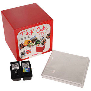 Canon PG-540 + CL-541 schwarz, color Druckköpfe + Fotopapier, 2er-Set