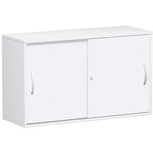 geramöbel Schiebetürenschrank Flex, S-312153-WW weiß 1 Fachboden 120,0 x 42,5 x 72,0 cm