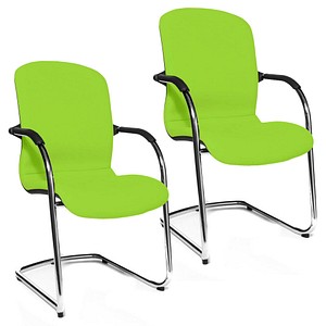 Topstar Besucherstühle Open Chair 110 OC690 T35 grün Stoff, 2 St.