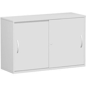 geramöbel Schiebetürenschrank Flex, S-312253-LL lichtgrau 1 Fachboden 120,0 x 42,5 x 79,8 cm