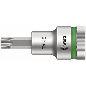 Wera TORX Zyklop mit Haltefunktion kurz Steckschlüsseleinsatz Größe: 30,0 mm Länge: 60,0 mm