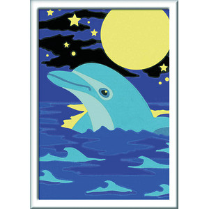 Ravensburger Malen-nach-Zahlen Kleiner Delfin mehrfarbig