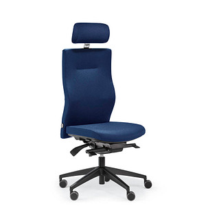 ORIGINAL STEIFENSAND Bürostuhl Seno Comfort, SC 24501S2 251 Stoff blau, Gestell schwarz