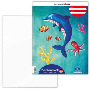 EBERHARD FABER Zeichenblock DIN A3 100 g/qm, 10 Blatt, 1 Block