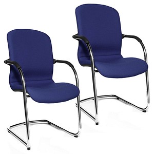 Topstar Besucherstühle Open Chair 110 OC690 T38 royalblau Stoff, 2 St.