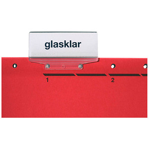 LEITZ Vollsichtreiter transparent, 50 St.