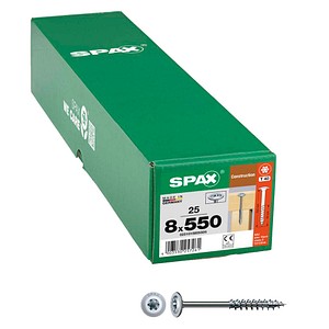 SPAX® Holzbauschrauben T40 Tellerkopf WIROX 0251010805505 8 mm x 550 mm, 25 St.