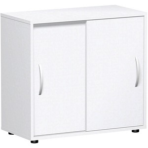 geramöbel Schiebetürenschrank Flex, S-382501-WW weiß 1 Fachboden 80,0 x 40,0 x 75,2 cm