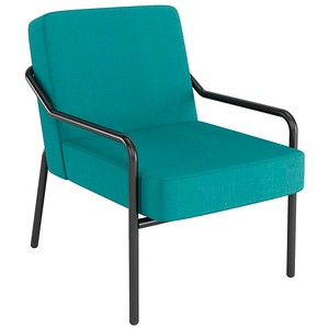 medso powered by PAPERFLOW Sessel MEDSO M blau schwarz Stoff 58,0 x 74,3 x 73,6 cm, 1 St.