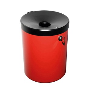 TKG Rondo Maxi Wandaschenbecher rot abschließbar, 1 St.