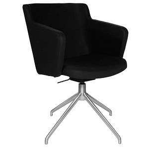 Topstar Besuchersessel SFH 1.0 schwarz edelstahl, Optik matt Stoff 58,0 x 66,0 x 87,0 - 90,0 cm, 1 St.