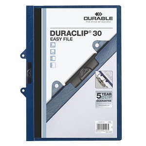 25 DURABLE Klemmhefter 30 EASY FILE  dunkelblau