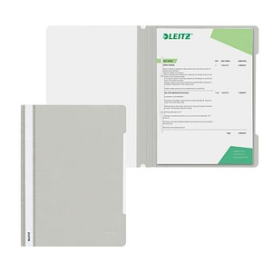 LEITZ Schnellhefter 4191 Kunststoff grau DIN A4, 25 St.