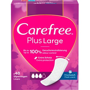 Carefree Slipeinlagen Plus Large mit Frischeduft, 48 St.