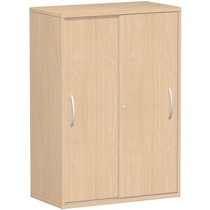 geramöbel Schiebetürenschrank Flex, S-383502-BB buche 2 Fachböden 80,0 x 42,5 x 118,2 cm