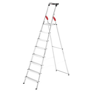 Hailo Haushaltsleiter L60 StandardLine alu 8 Sprossen, H: 255,0 cm