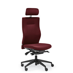 ORIGINAL STEIFENSAND Bürostuhl Seno Comfort, SC 24501S2 257 Stoff rot, Gestell schwarz