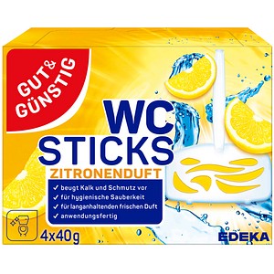 GUT&GÜNSTIG WC-Duftspüler Zitronenduft, 4 St.