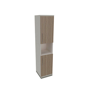 fm Regalschrank Oldenburg, 4260649684122 weiß, eiche natur  40,0 cm 44,2 cm, 1 St.