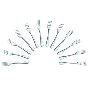 solex® Dessertgabeln Selina silber, 12 St.