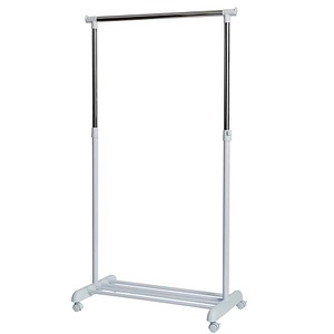 LOVE !T STORE !T Rollgarderobe 670148 weiß Metall ohne Haken 84,0 x 101,0 - 165,0 cm, 1 St.