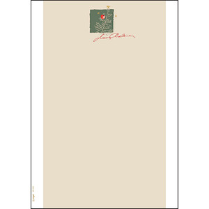 SIGEL Weihnachtsbriefpapier White Apple Motiv DIN A4 90 g/qm 100 Blatt