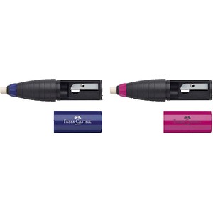 FABER-CASTELL Radiergummi mit Spitzer farbsortiert, 1 St.