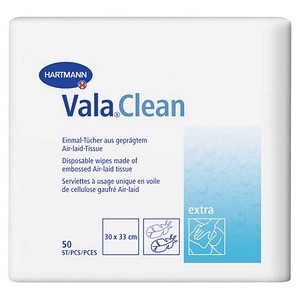 HARTMANN unisex Einmalwaschlappen Vala® Clean extra weiß, 50 St.