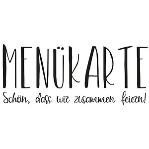 Rayher Motivstempel Menükarte 4,0 x 9,0 cm, 1 St.