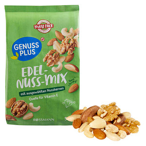 GENUSS PLUS EDEL-NUSS-MIX Nüsse 500,0 g, 1 Pack