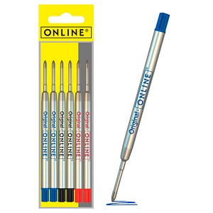 ONLINE® 70007 Kugelschreiberminen M Farbsortiert, 6 St.