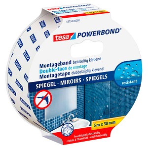 tesa Montageband POWERBOND 55734 doppelseitiges Klebeband 38,0 mm x 5,0 m, 1 Rolle