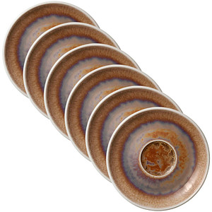 HEART & SOUL Untertassen Perfect Match Oyster braun Ø 12,0 cm, 6 St.