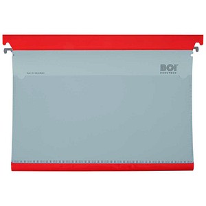 BOI Patienten-Dokumentations-Hängemappe Kunststoff rot DIN A4 1x Schlauchmechanik, 1 St.