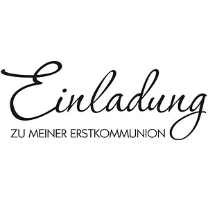 Rayher Motivstempel Einladung zu meiner Erstkommunion 3,0 x 7,0 cm, 1 St.