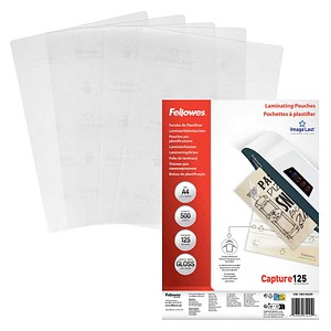 Fellowes Laminierfolien Capture125 ImageLast  glänzend für A4 125 micron, 500 St.